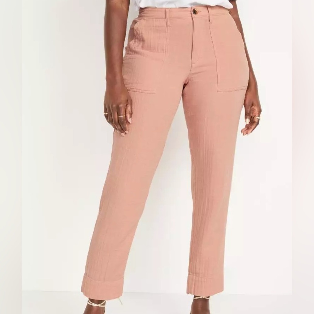 NWT Old Navy Slouchy Cropped Workwear Pants